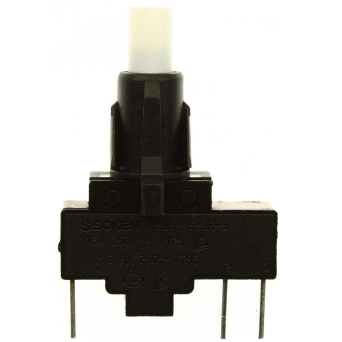 картинка Soken PS25-16-2R-5 кнопка электроподжига 3-х контактная 16A, 250V для плиты Gefest, Darina от магазина Интерком-НН