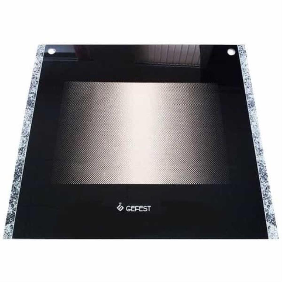 картинка Gefest 3200.15.2.000-03 стекло панорамное двери духовки 497х443мм плиты 3500 черное от магазина Интерком-НН