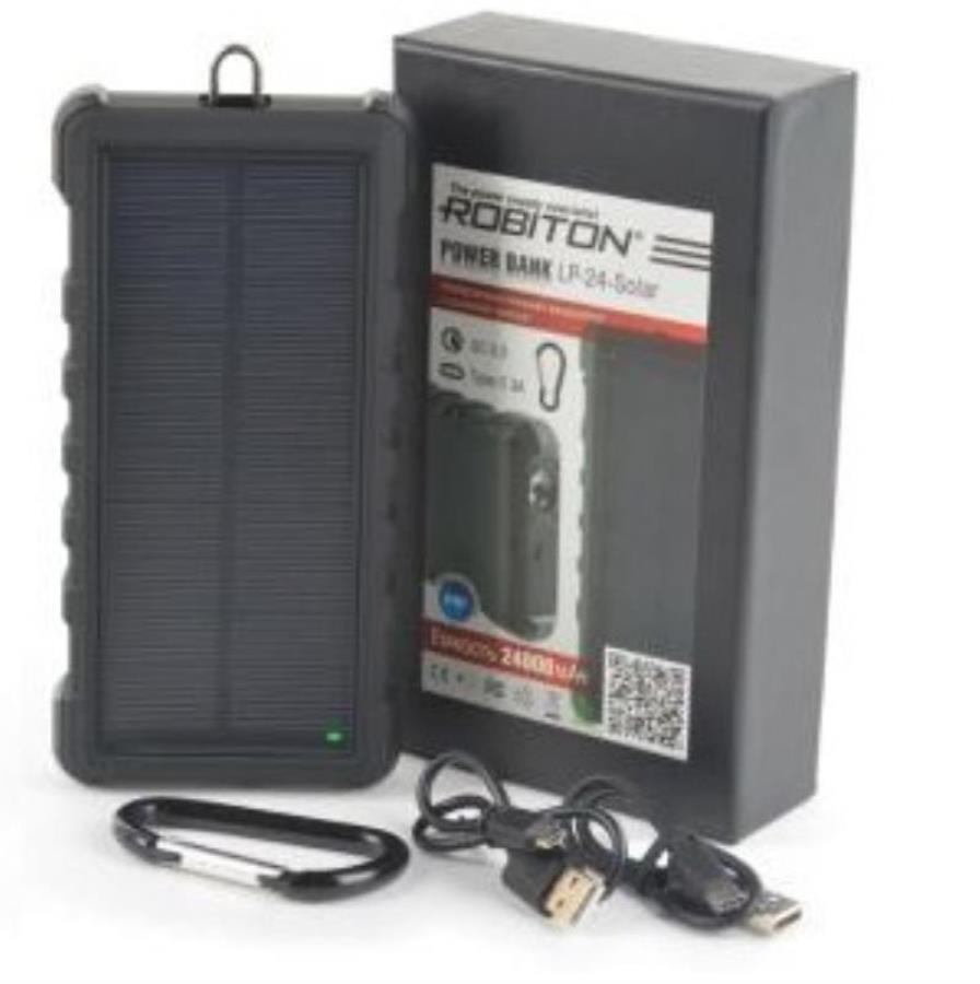 картинка Robiton POWER BANK LP-24-Solar Type-C Универсальный внешний аккумулятор 24000мАч от магазина Интерком-НН