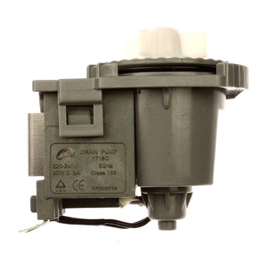 картинка Fudi 49037217 (1718C) сливной насос (помпа) 30Вт 0.2A для посудомоечной машины Candy, Gorenje  от магазина Интерком-НН