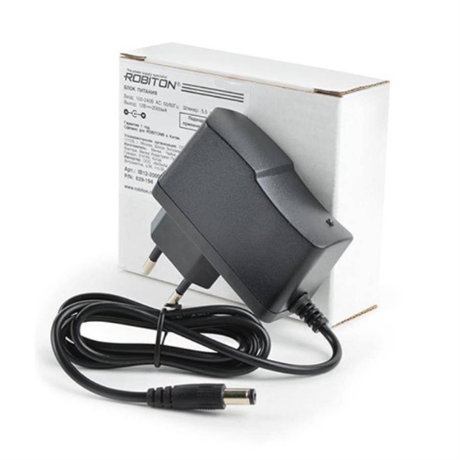 картинка Robiton IB12-2000S/II Блок питания 2000mA 12v, штекер 5,5х2,1х10мм от магазина Интерком-НН