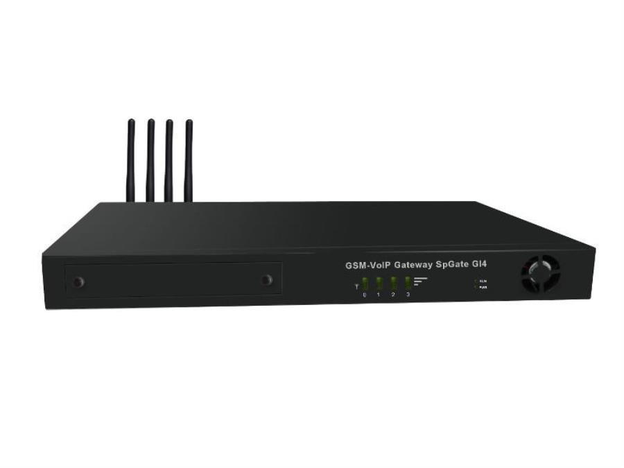 картинка SpGate GI4 GSM-VoIP Шлюз на 4 канала с функциями IP-АТС  от магазина Интерком-НН