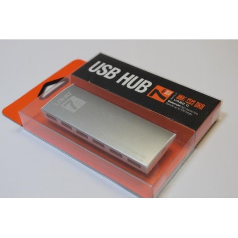 картинка Разветвитель на 7 портов USB hub (серебро) от магазина Интерком-НН