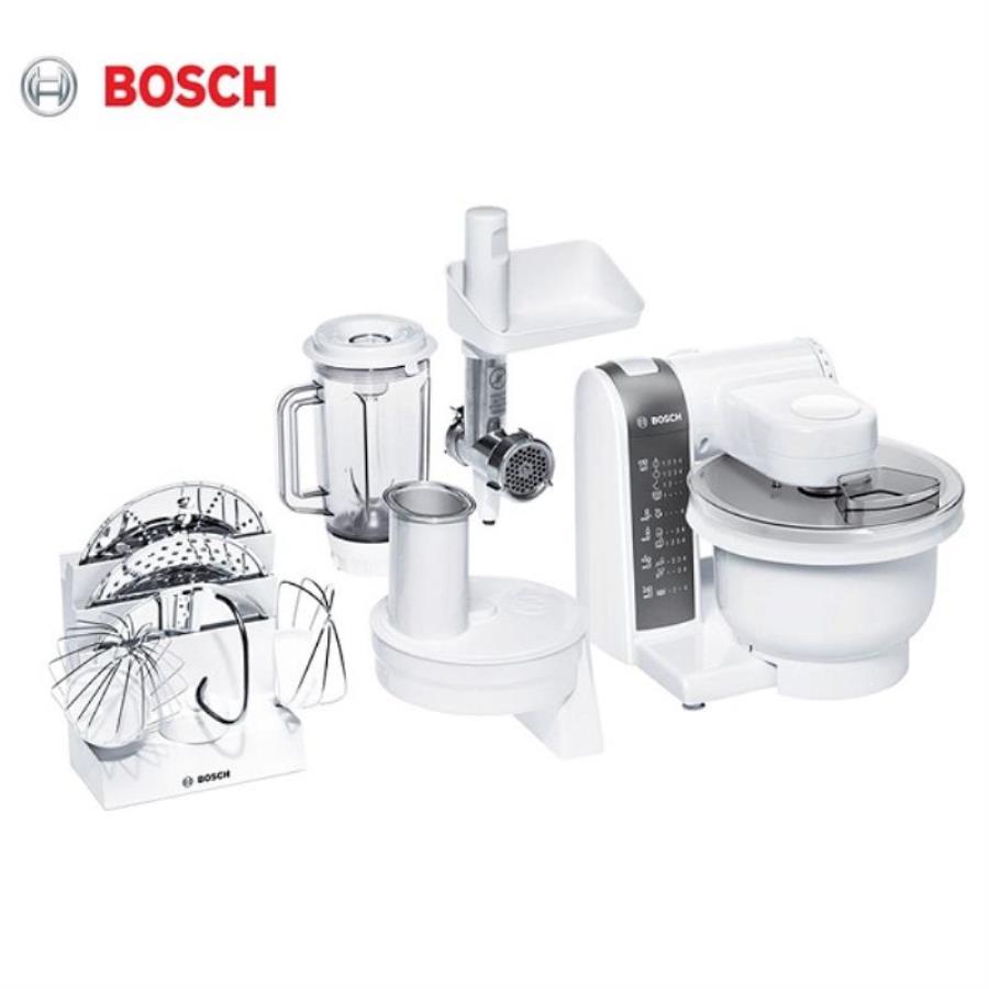 картинка Bosch MUM 4855 Кухонная машина (блендер, мясорубка, нарезка, взбивание) 600Вт, чаша 3,9л, 12250 об/м от магазина Интерком-НН