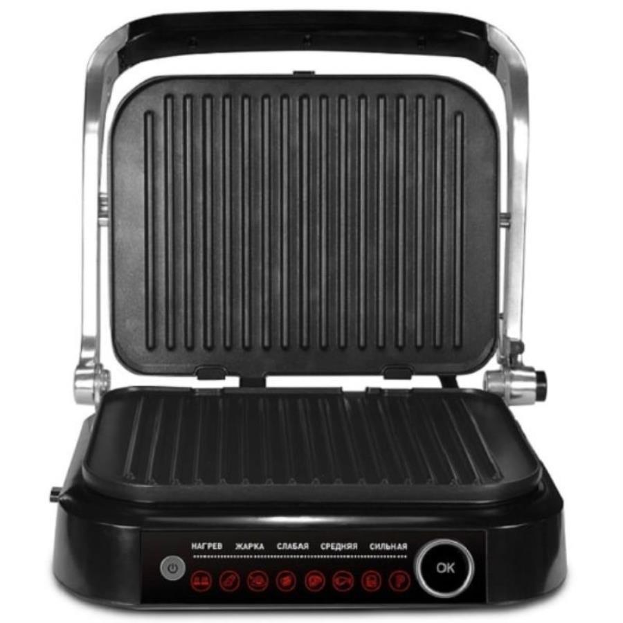 картинка Zigmund & Shtain ZEG-928 электрогриль Grillmeister 2100Вт, серебристый от магазина Интерком-НН