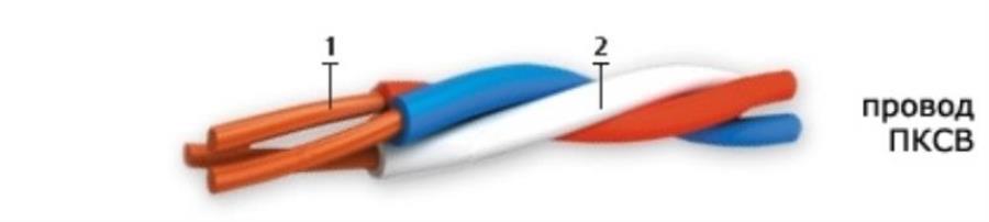 картинка Кабель ПКСВ 2х0,4 (2050 м) от магазина Интерком-НН