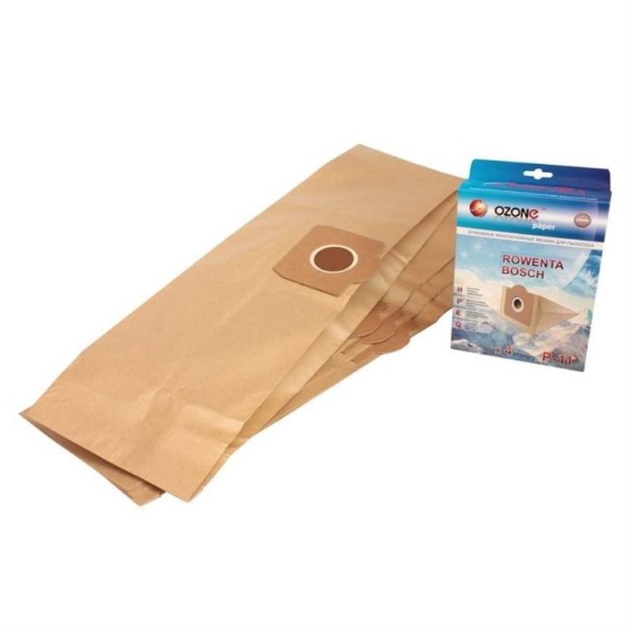 картинка Ozone paper P-11 оригинальные бумажные мешки-пылесборники (уп. 4 шт.) от магазина Интерком-НН