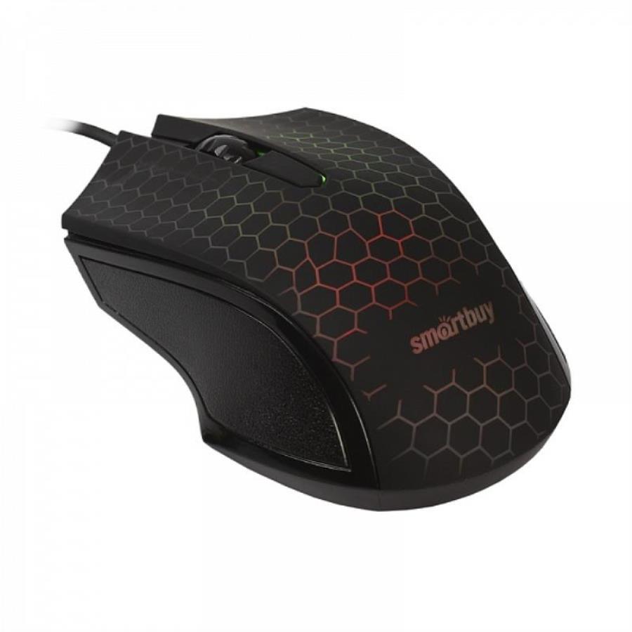 картинка SmartBuy SBM-334-K ONE Мышь проводная с подсветкой (черная) от магазина Интерком-НН