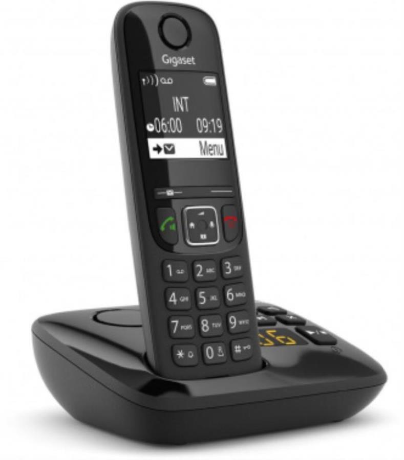 картинка Р/Телефон Dect Gigaset AS690A RUS черный автооветчик АОН от магазина Интерком-НН