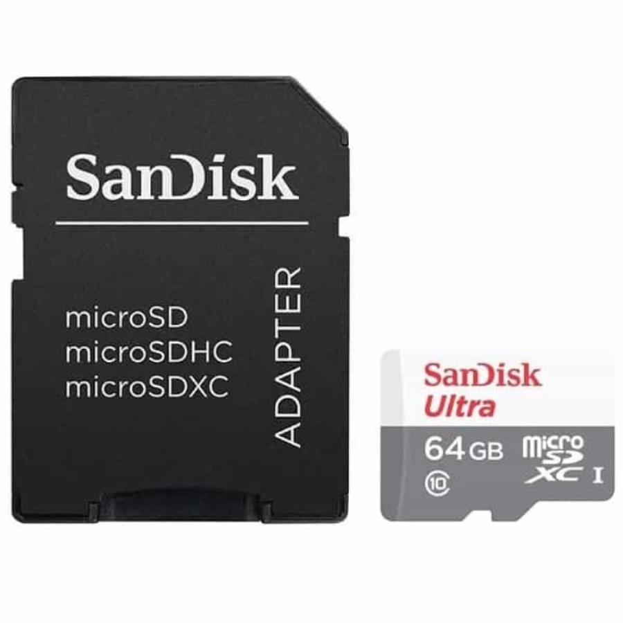 картинка Память microSDXC UHS-I 64Gb SanDisk Ultra 100Мб/с class10 с адаптером (SDSQUNR064GGN3MA) от магазина Интерком-НН