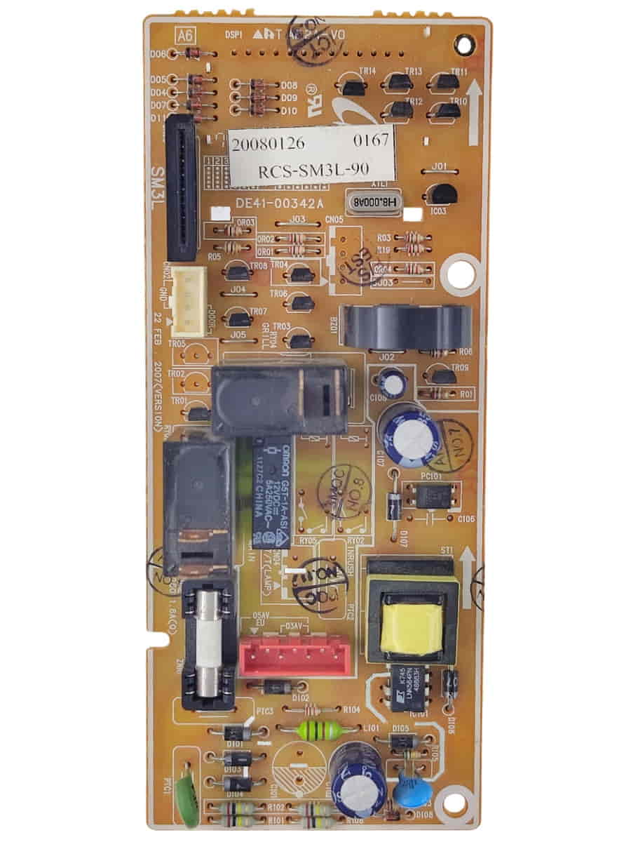 картинка Samsung DE41-00342A БУ (USED) Плата управления для микроволновой печи GE83ZR от магазина Интерком-НН