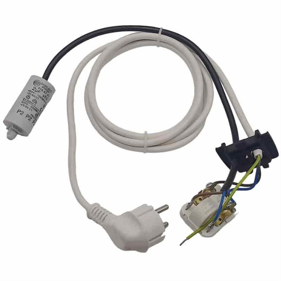 картинка Пусковое реле к компрессорам Danfoss, Secop 103N0050 в сборе с конденсатором 2mF и кабелем питания от магазина Интерком-НН