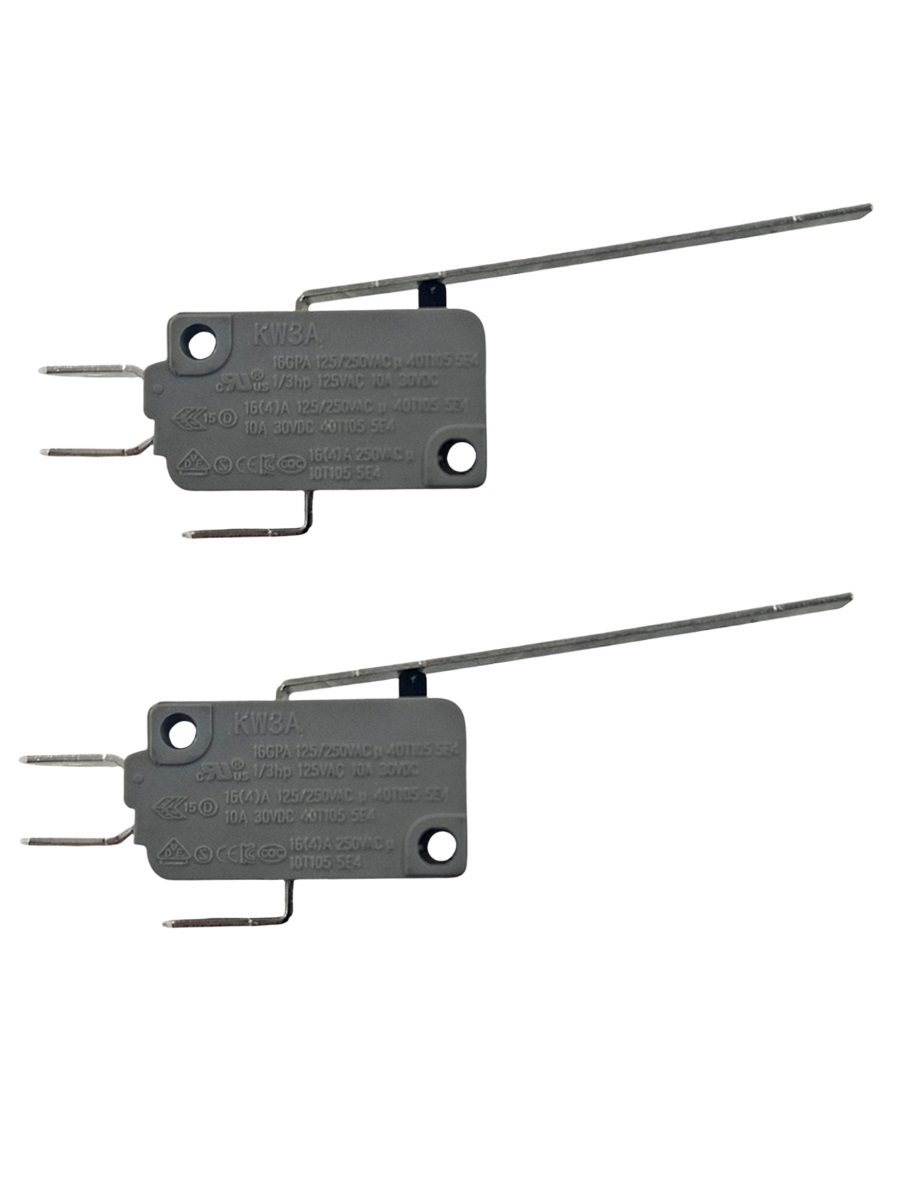 картинка Микропереключатель 2 шт. Dongnan KW3A-16Z2-A200 3-х контактный 16(4)A 250V с рычагом 51мм от магазина Интерком-НН