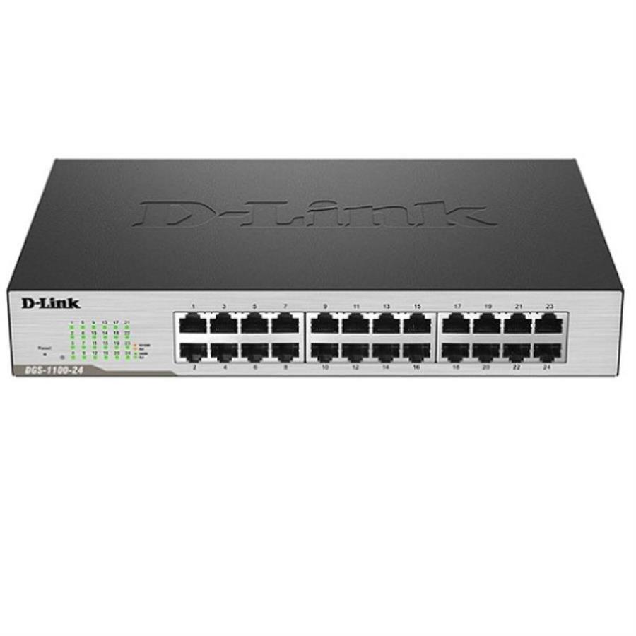 картинка Коммутатор DGS-1100-24/B2A D-Link EasySmart с 24 портами 10/100/1000Base-T D-Link от магазина Интерком-НН