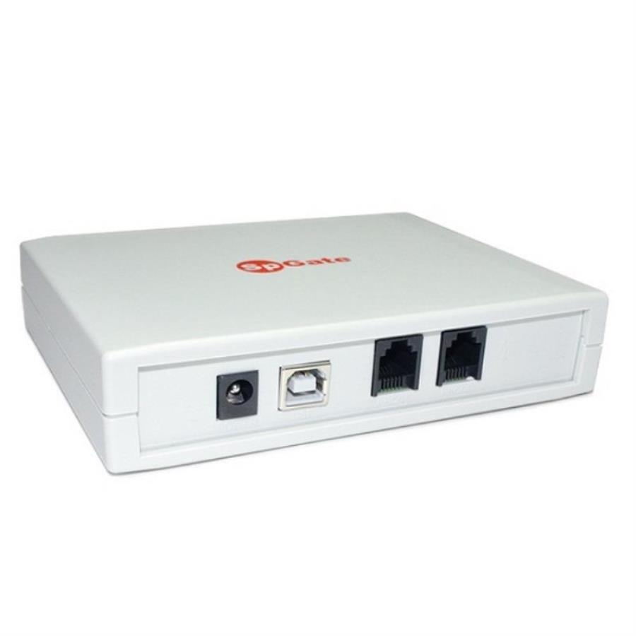 картинка SpGate GSM-шлюз для подключения аналогового телефонного аппарата или офисной АТС к сотовой сети от магазина Интерком-НН