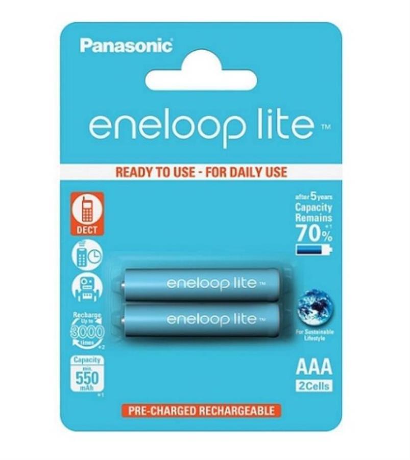 картинка Panasonic eneloop BK-4LCCE/2BE Lite Аккумулятор 550mAh AAA BL2 от магазина Интерком-НН
