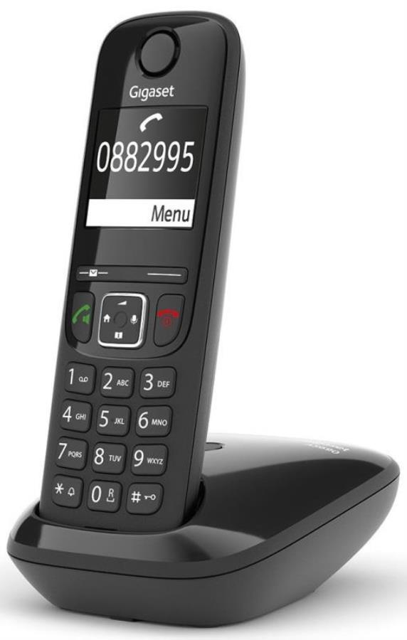 картинка Р/Телефон Dect Gigaset AS690 RUS SYS черный АОН от магазина Интерком-НН