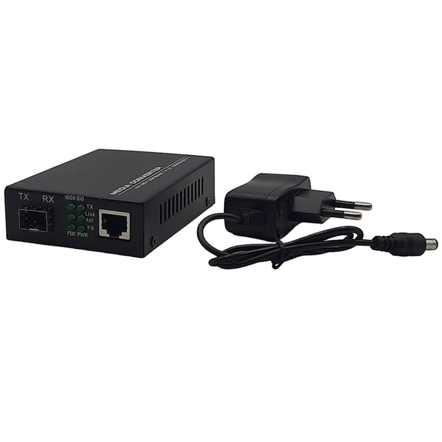 картинка Медиаконвертер MCSFP2-10/100/1000 RJ-45 10/100/1000 Мбит/с, с SFP-портом от магазина Интерком-НН