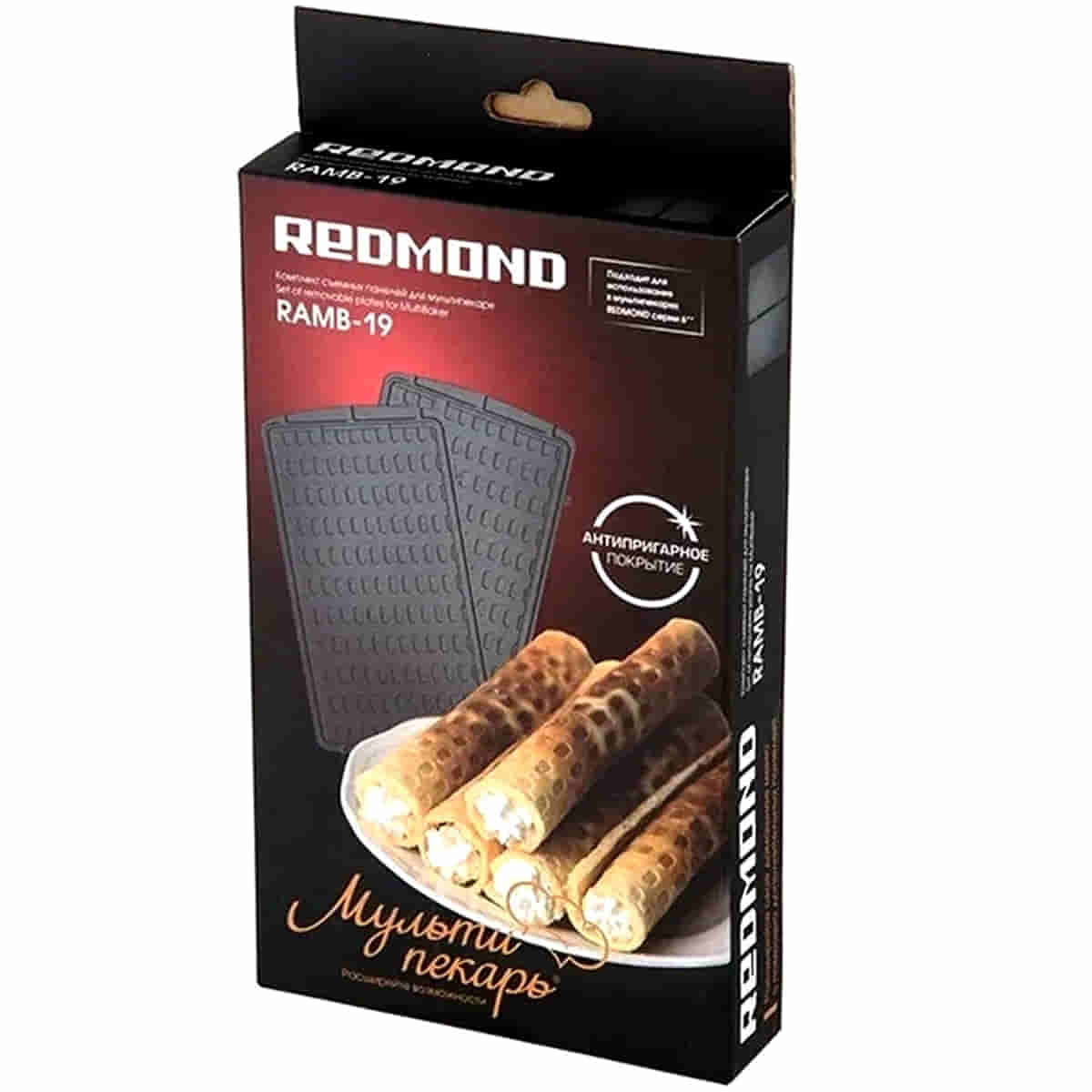 картинка Redmond RAMB-19 панель "тонкие вафли" 2шт (форма для вафельных трубочек) для мультипекаря 6 серии от магазина Интерком-НН