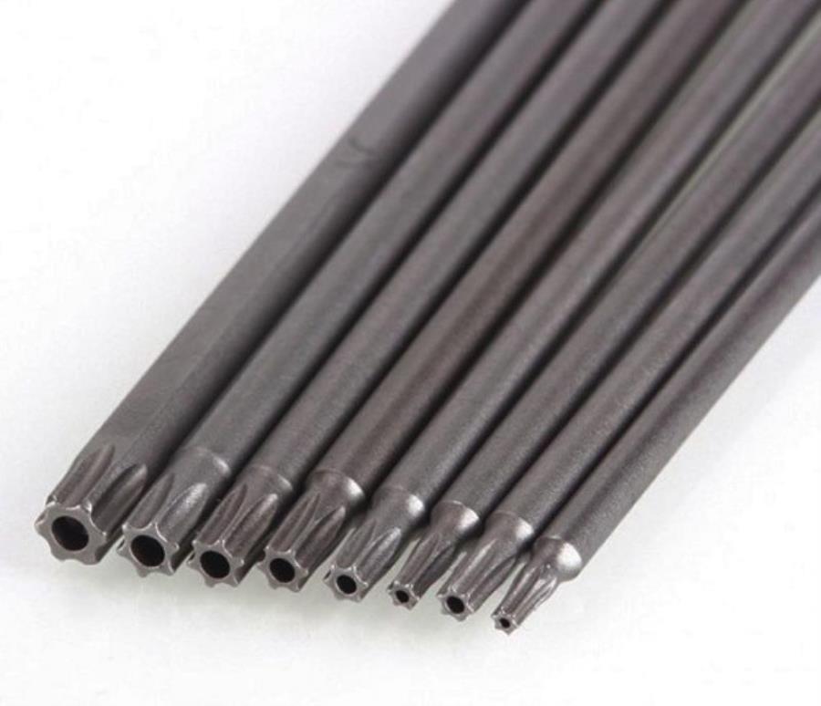 картинка Набор магнитных бит Torx 150мм, 1/4" 8шт T8, T10, T15, T20, T25, T27, T30, T40 от магазина Интерком-НН