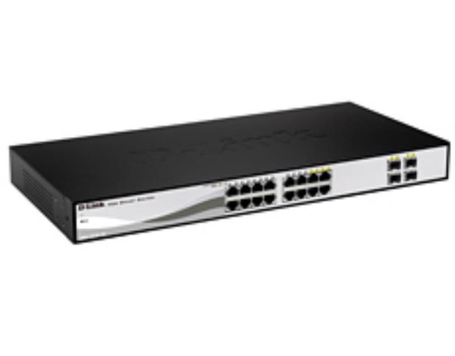 картинка D-Link DGS-1210-28/C1A  WebSmart коммутатор с 24 портами 10/100/1000Base-T + 4 комбо 1000Base-T/SFP от магазина Интерком-НН