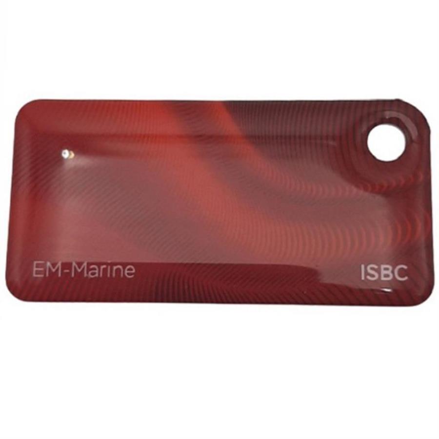 картинка ISBC RFID-брелок формата EM-Marine (125кГц), 25x51x3.8мм (красный) от магазина Интерком-НН