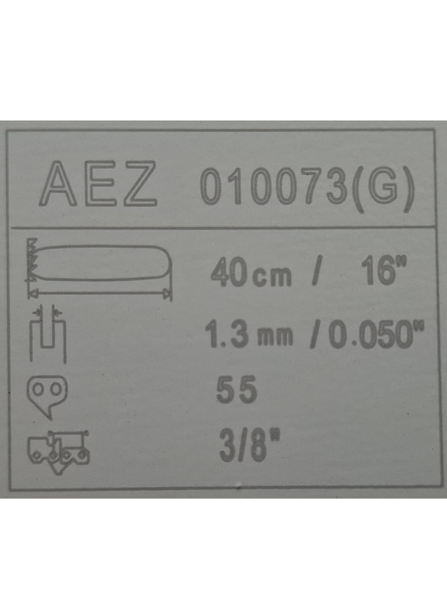 картинка AEZ 010073(G) пильная шина (3,8"х1,3мм х 55зуб, 40см) для цепных пил Stihl 16" серия General от магазина Интерком-НН