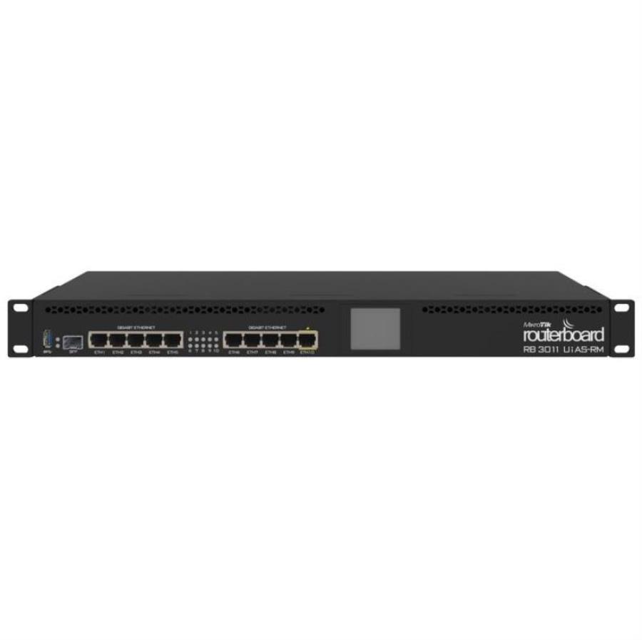 картинка MikroTik RouterBoard RB3011UiAS-RM 10 портов Gbit Router, Mikrotik от магазина Интерком-НН