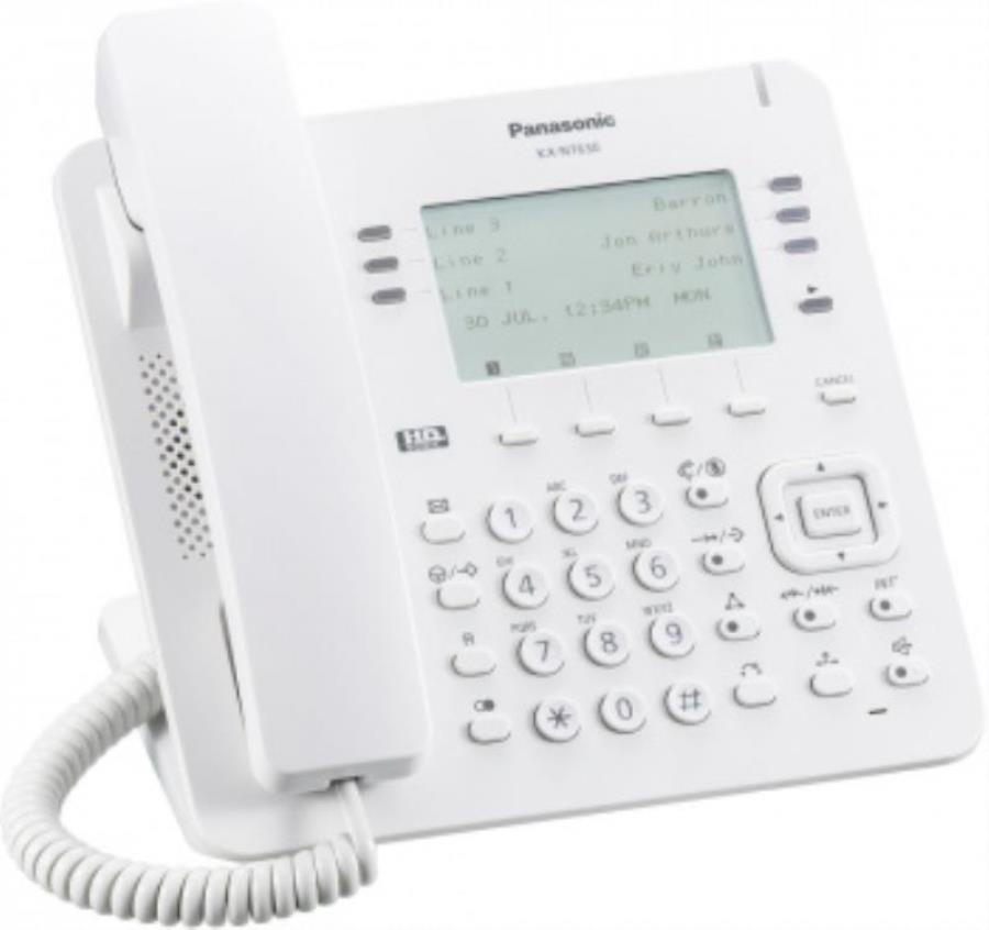 картинка Телефон IP Panasonic KX-NT630RU белый от магазина Интерком-НН