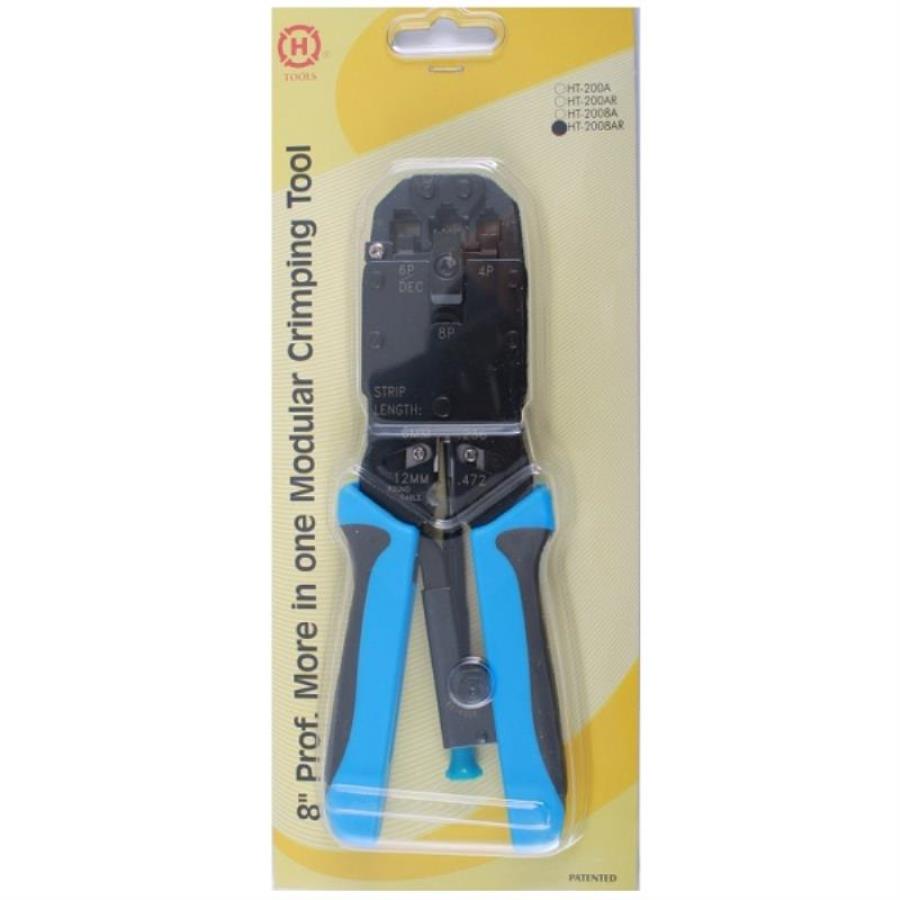 картинка Инструмент HT-2008AR обжимной RJ-45, RJ-12, RJ-11 (8P8C/6P6C/6P4C/4P4C), фиксатор+ отвертка от магазина Интерком-НН