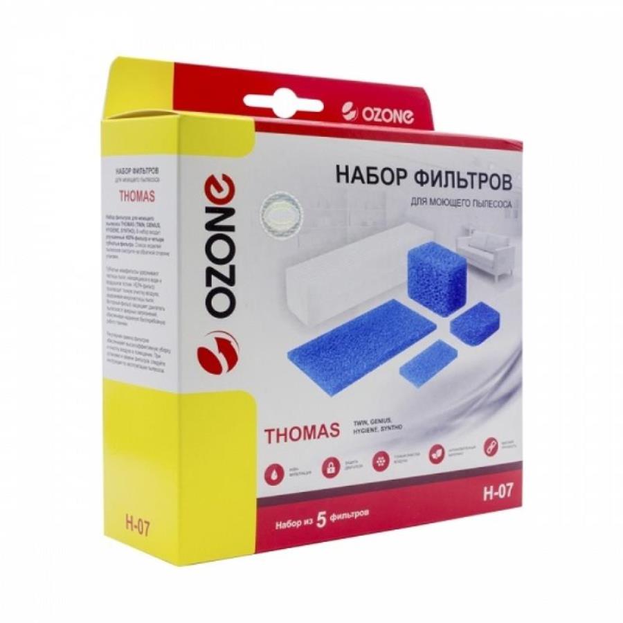 картинка Ozone H-07 Комплект фильтров для моющего пылесоса Thomas (уп. 5шт) от магазина Интерком-НН