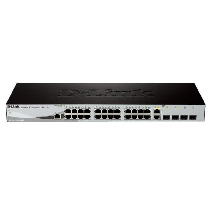 картинка D-Link DES-1210-28/ME/B2A Коммутатор с 24 портами 10/100Base-TX + 2 портами 10/100/1000BASE-T D-Link от магазина Интерком-НН