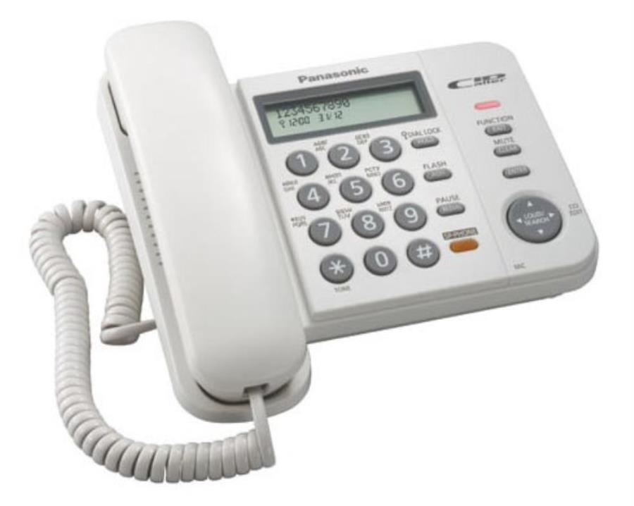 картинка Panasonic KX-TS2358RUW проводной телефон, цвет белый от магазина Интерком-НН