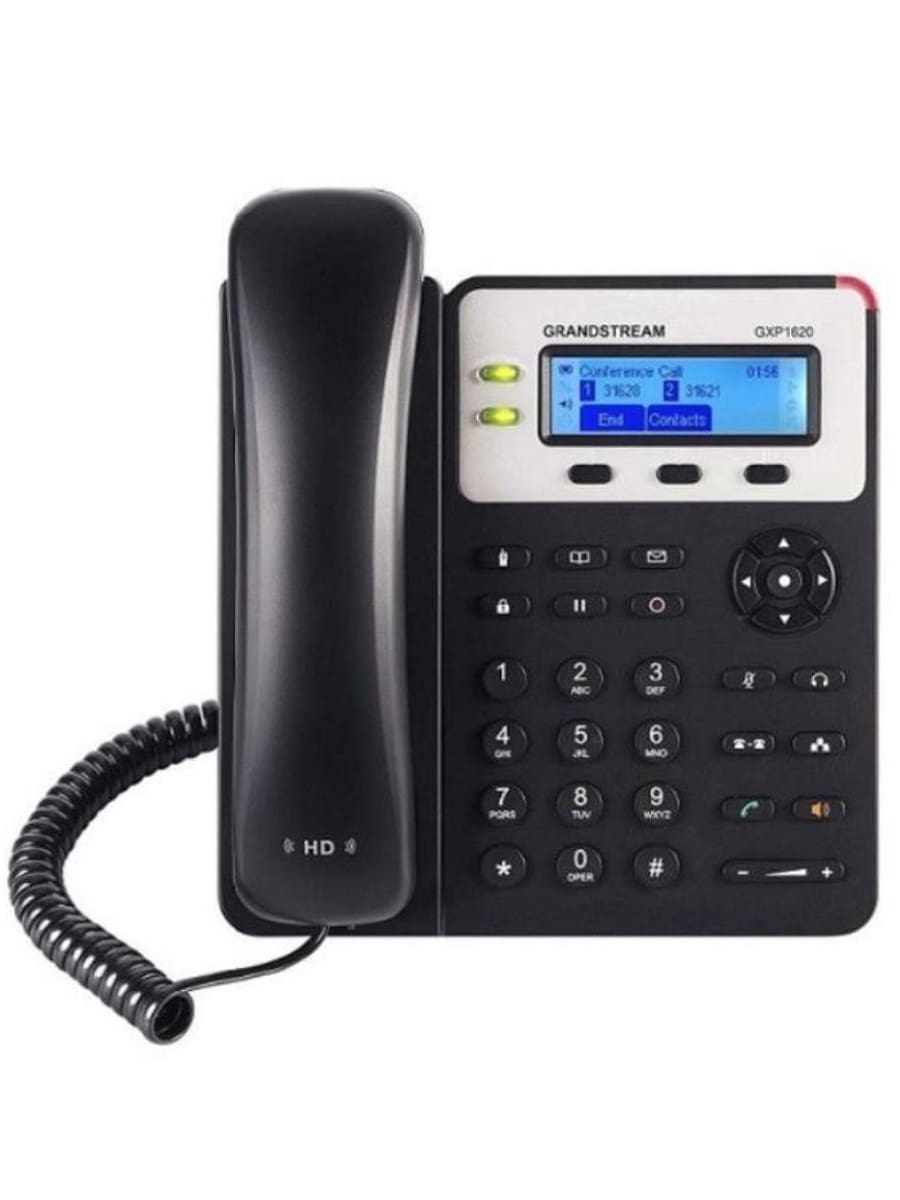 картинка GXP1620 IP-телефон Grandstream, 2х Ethernet 10/100Мб/с, 2 SIP линии  от магазина Интерком-НН