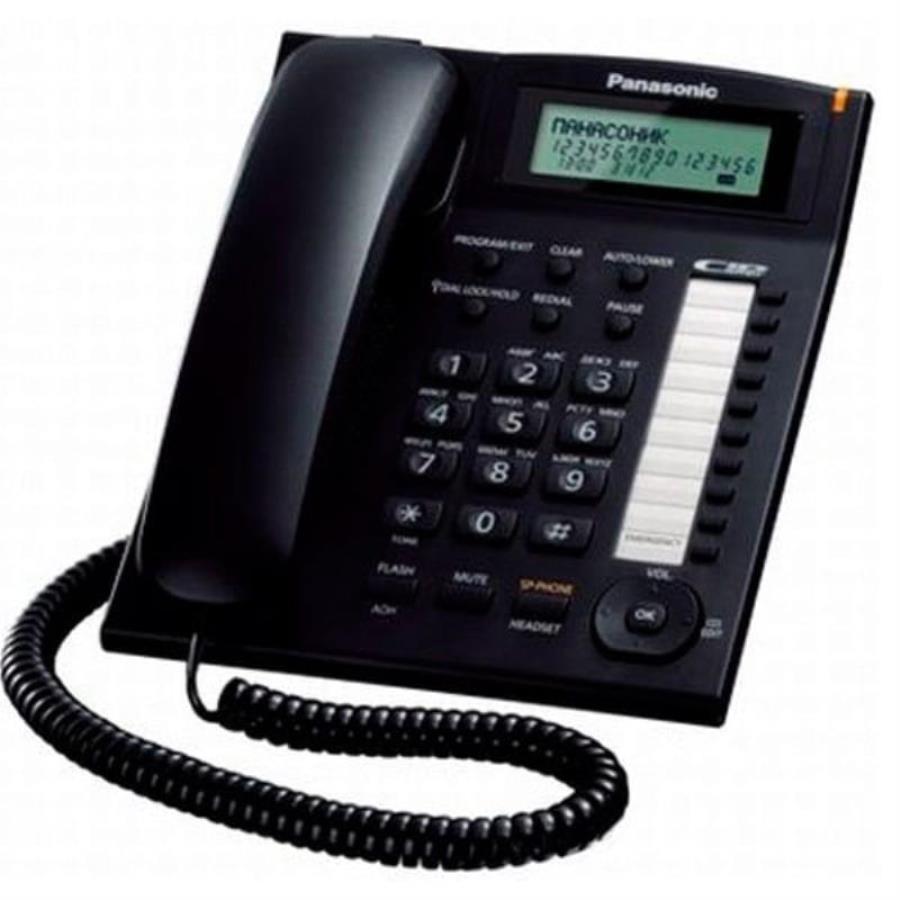 картинка Panasonic KX-TS2388RUB проводной телефон, цвет черный от магазина Интерком-НН
