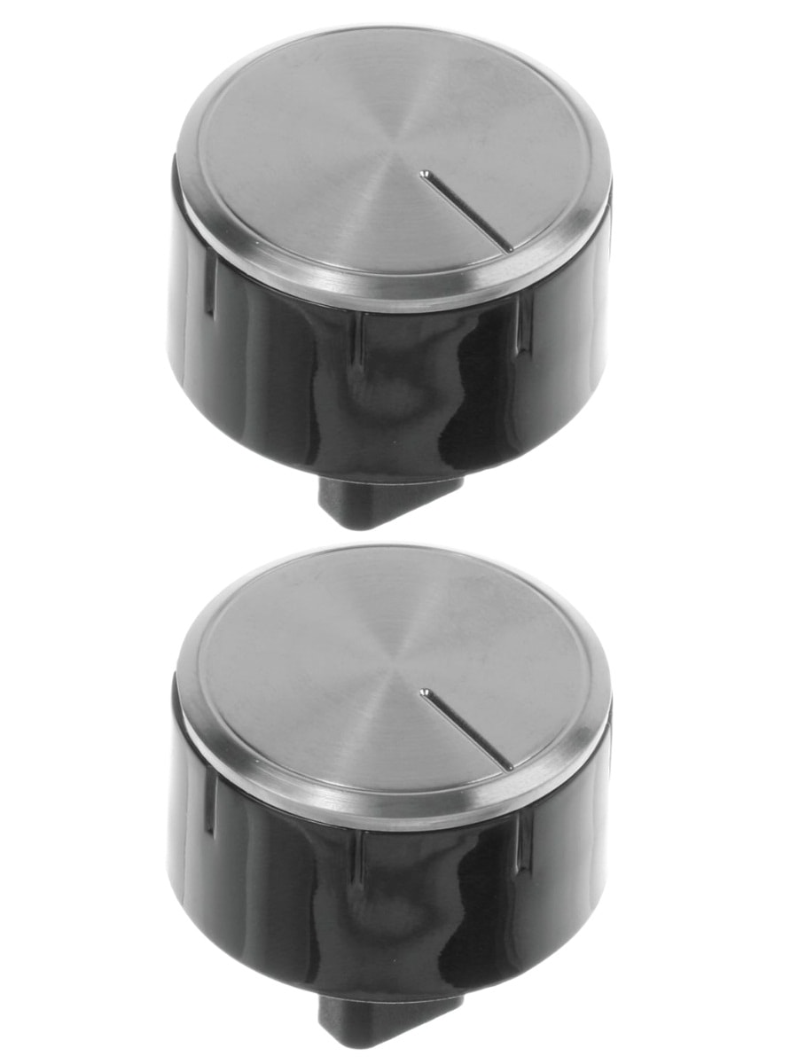 картинка Bosch 00616100 2шт ручка управления конфорки для газовой варочной панели, цвет черный/стальной от магазина Интерком-НН