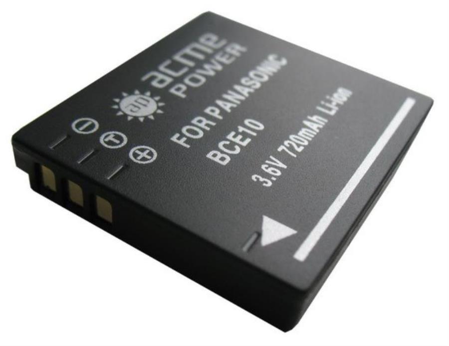 картинка AcmePower AB-BCE10/ S008 Аккумулятор Li-ion, 3.6 V, 720 mAh для фотокамер Panasonic  от магазина Интерком-НН