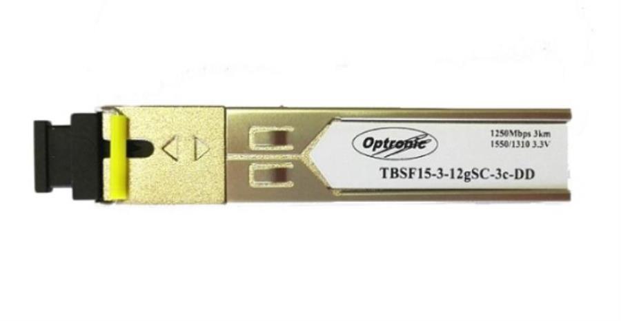 картинка Optronic TBSF15-3-12gSC-3c-DD Модуль SFP WDM трансивер, 1.25Гбит/с, 1550/1310нм, 3км, DDM от магазина Интерком-НН