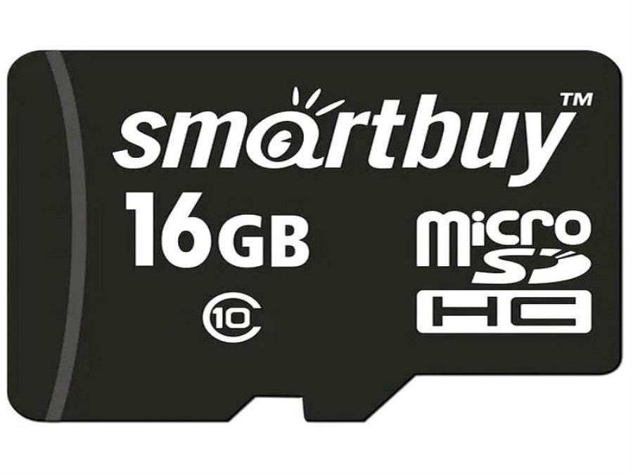 картинка Память microSDHC 16Gb SmartBuy class10 без адаптера (SB16GBSDCL10-00LE) от магазина Интерком-НН