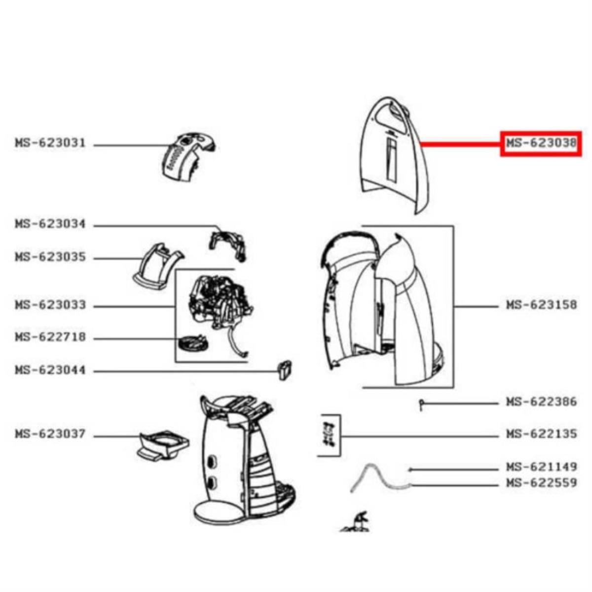 картинка Krups MS-623038 резервуар (емкость, контейнер) для воды к кофемашины Dolce Gusto Genio от магазина Интерком-НН