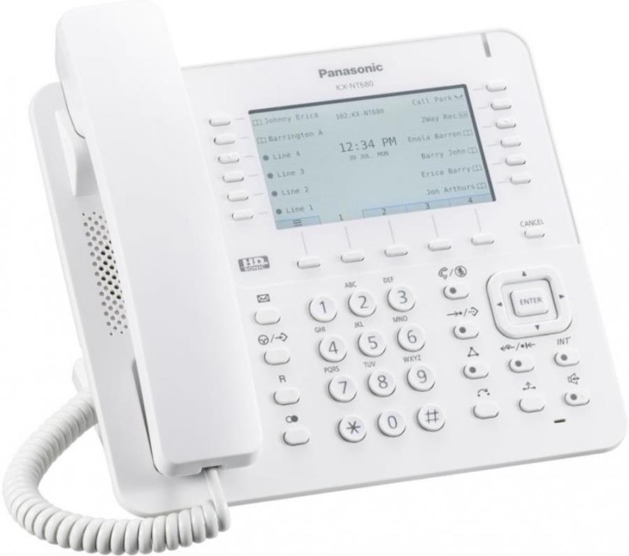 картинка Телефон IP Panasonic KX-NT680RU белый от магазина Интерком-НН