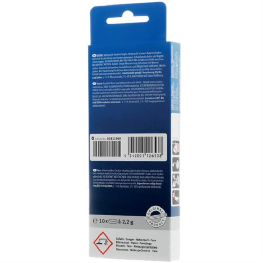 картинка Bosch 00311969 (00312295) таблетки для чистки кофемашин и кофеварок (10 шт) от магазина Интерком-НН