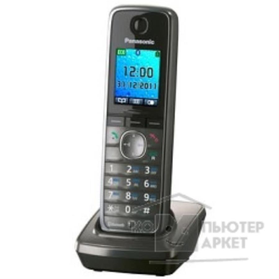картинка Panasonic KX-TGA860RUM - Дополнительная трубка DECT (радиотелефон) , цвет: серый металлик  от магазина Интерком-НН