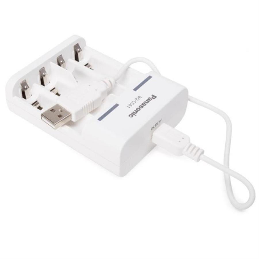 картинка Panasonic eneloop BQ-CC61USB Basic Charger BL1 Зарядное устройство для аккумуляторов Ni-MH от магазина Интерком-НН
