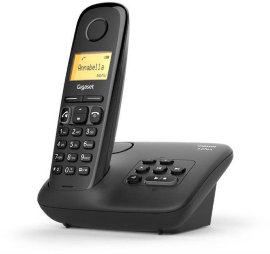 картинка Р/Телефон Dect Gigaset A270A AM RUS черный автооветчик АОН от магазина Интерком-НН