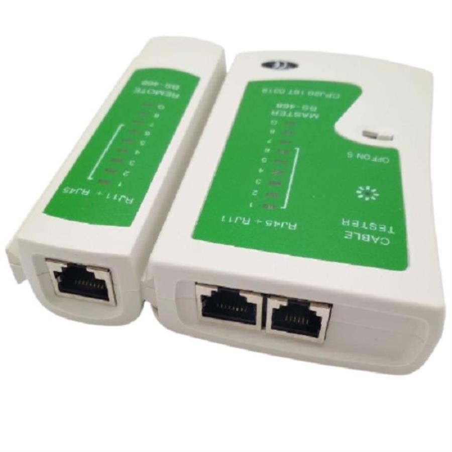 картинка SY-468 (NS-468, BS-468) Кабельный тестер для витой пары UTP/FTP RJ-45, телефонного кабеля RJ-11 от магазина Интерком-НН