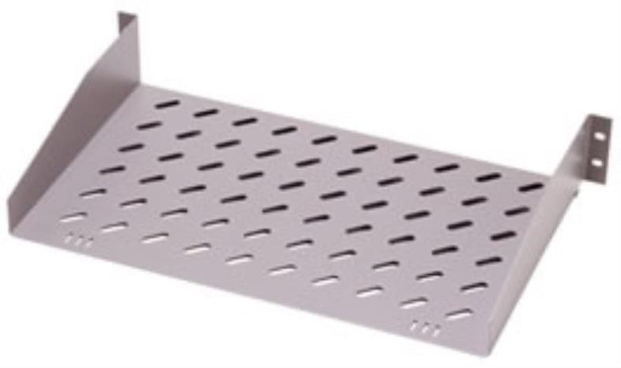 картинка Полка для 19" стойки (шкафа) глубина 550мм, цвет черный, крепление переднее 2U от магазина Интерком-НН