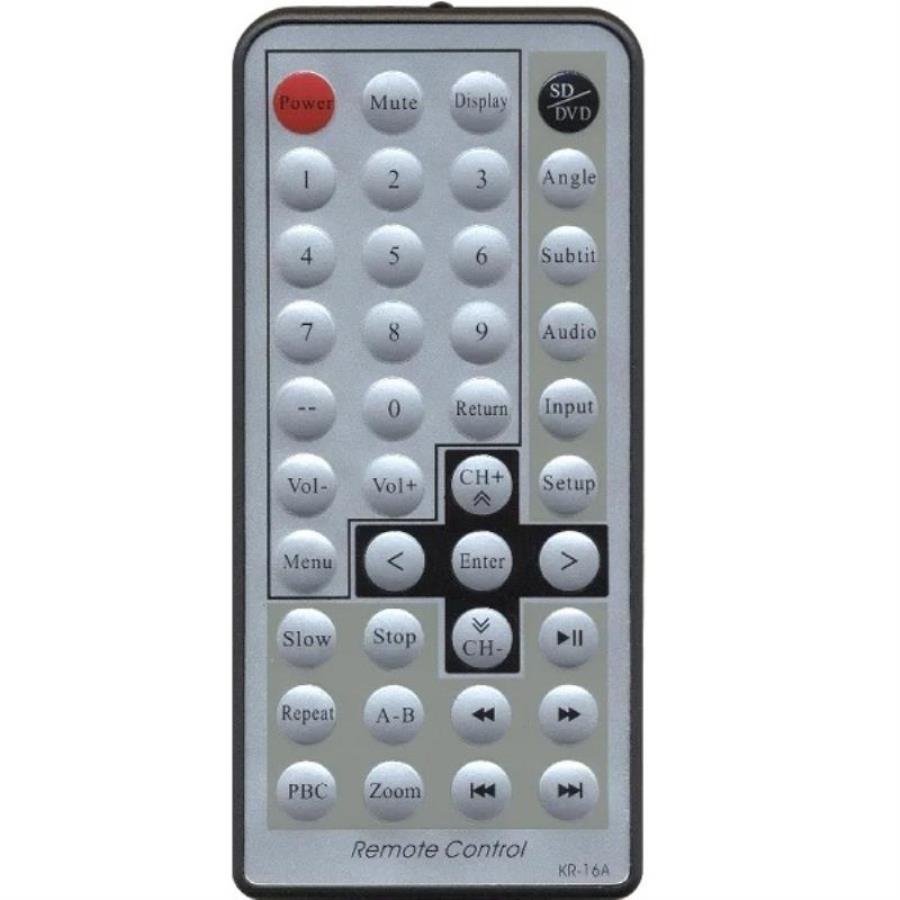 картинка Huayu KR-16A (15827) пульт дистанционного управления (ПДУ) для DVD-плеера от магазина Интерком-НН