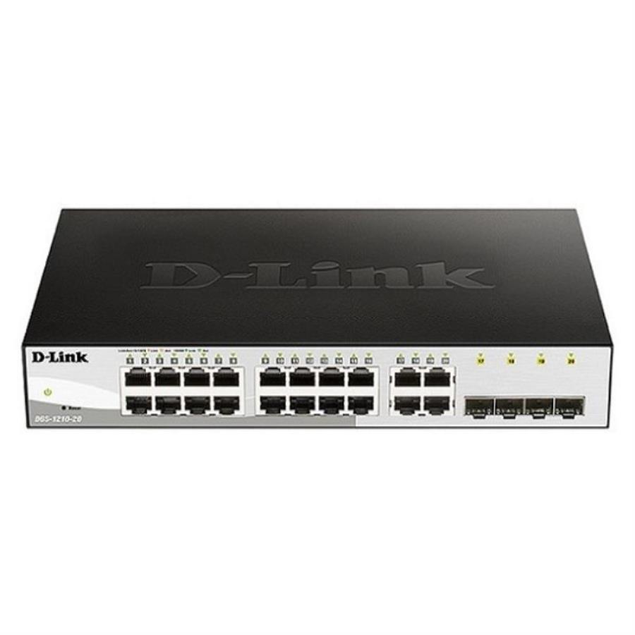 картинка D-Link DGS-1210-20/F1A Коммутатор с 16 портами 10/100/1000Base-T, 4 комбо-портами 100/1000Base-T/SFP от магазина Интерком-НН