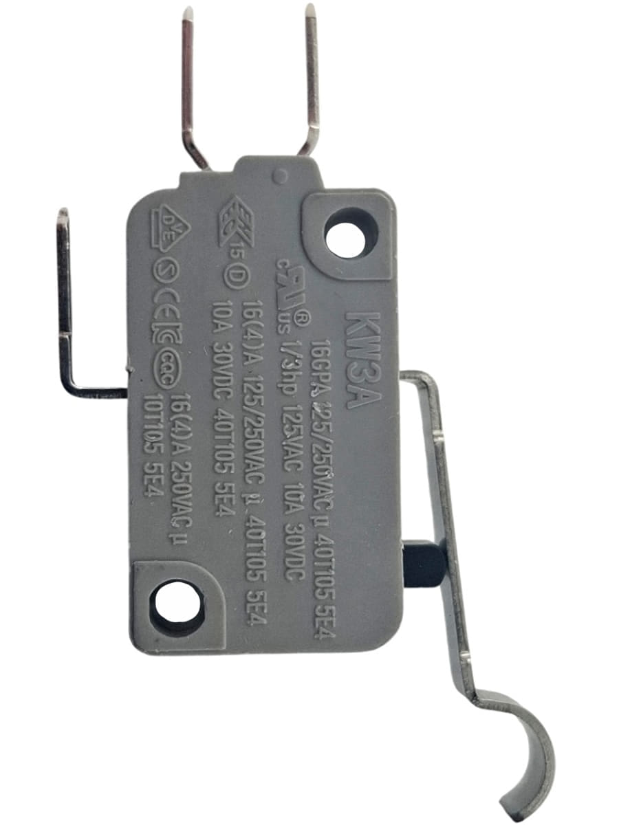 картинка Микропереключатель Dongnan KW3A-16Z6-A200 3-х контактный 16(4)A 250V с рычагом 27мм от магазина Интерком-НН